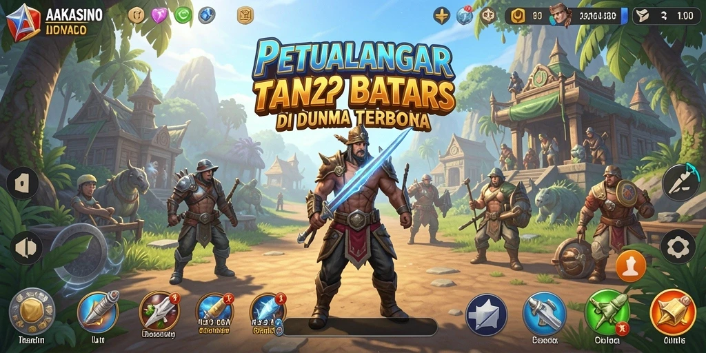 Screenshot AAKASINO menampilkan eksplorasi dunia terbuka yang kaya dan interaktif.