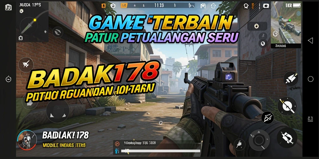 Tampilan gameplay intens dan aksi mendebarkan dalam BADAK178.