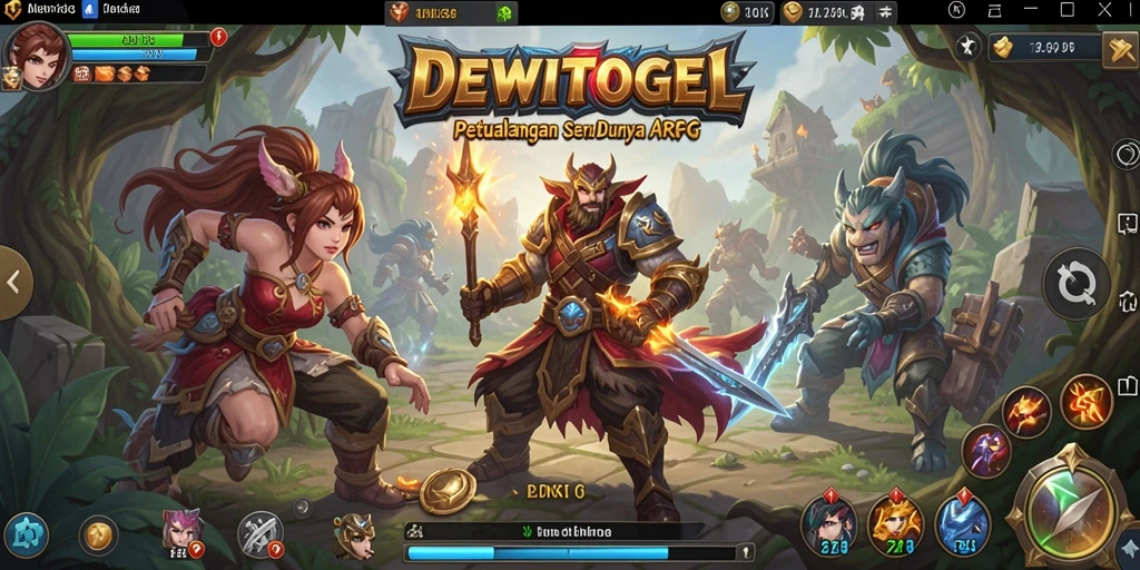 Screenshot gameplay DEWITOGEL menampilkan pertempuran seru dalam dunia ARPG.