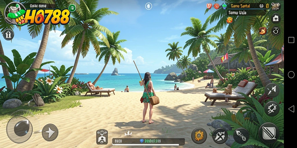 Ekspresi kesenangan saat bermain HAO788, game santai yang menarik.