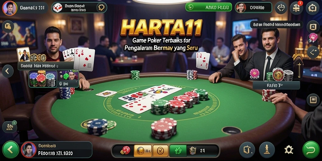 Tampilan gameplay HARTA11 yang menegangkan dan mendebarkan.