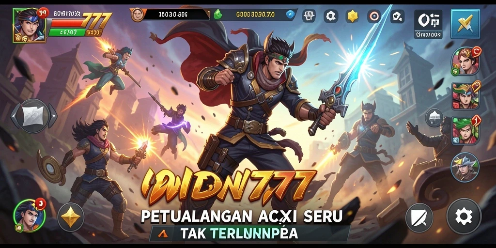 Tampilan menyerukan dari gameplay seru IDN777 yang penuh aksi.