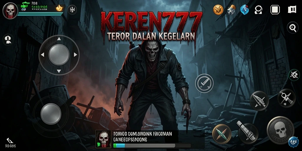 Screenshot gameplay KEREN777 yang menegangkan di tengah kegelapan.
