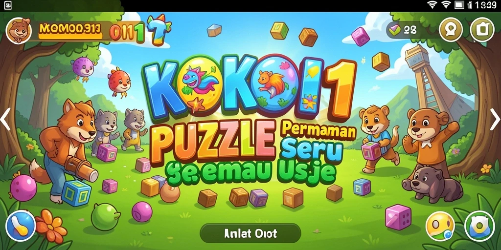 Tampilan gameplay seru KOKO11 dengan berbagai teka-teki menarik.