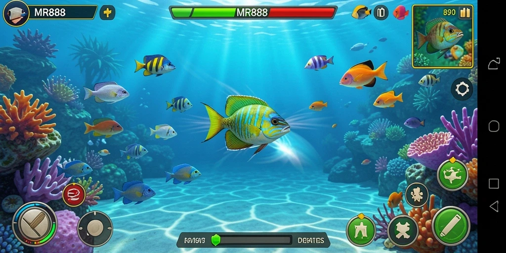 Gameplay seru menembak ikan di MR888 yang menarik.