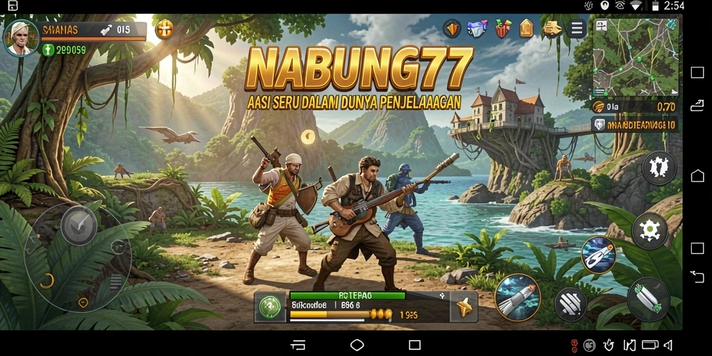 Tampilan seru gameplay NABUNG77 yang menantang.