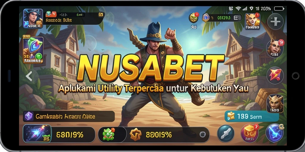 Tampilan aplikasi NUSABET yang simpel dan mudah digunakan.