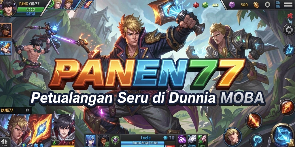 Tangkapan layar menampilkan aksi seru dalam gameplay MOBA.