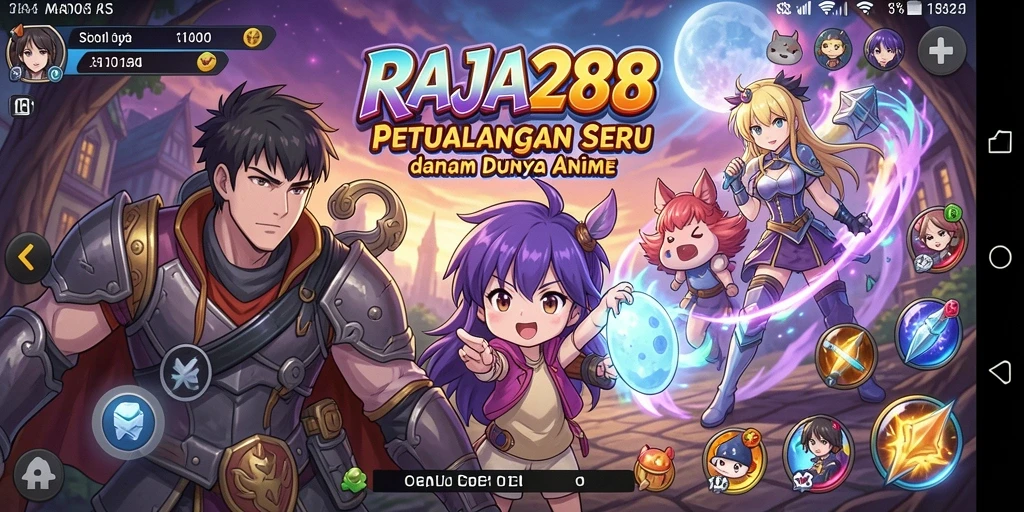 Gameplay seru dalam dunia anime yang penuh warna.