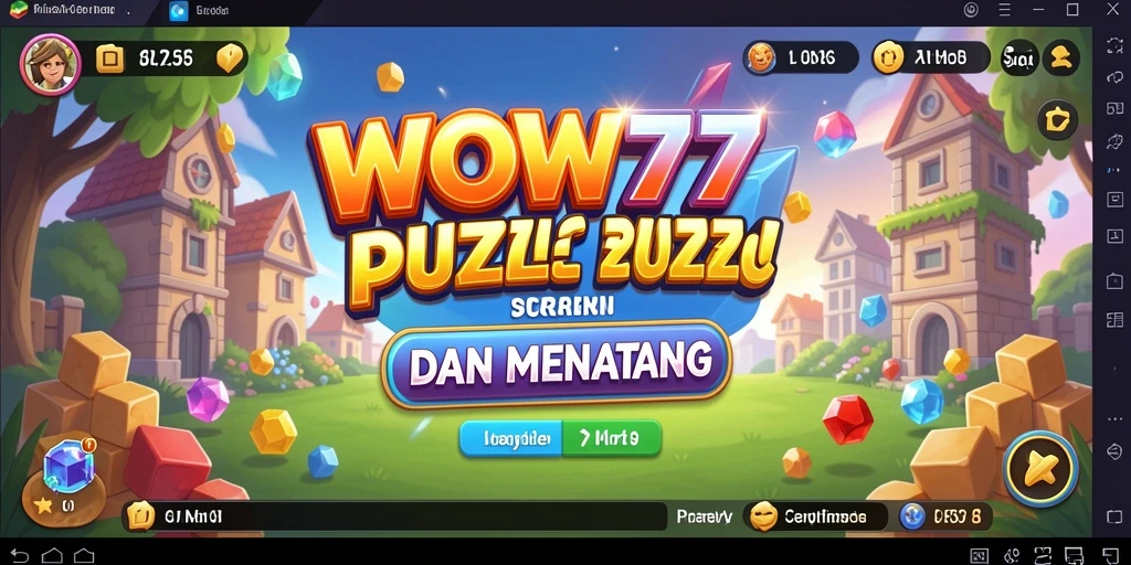 Gameplay WOW77 yang mendebarkan dalam menyelesaikan puzzle.